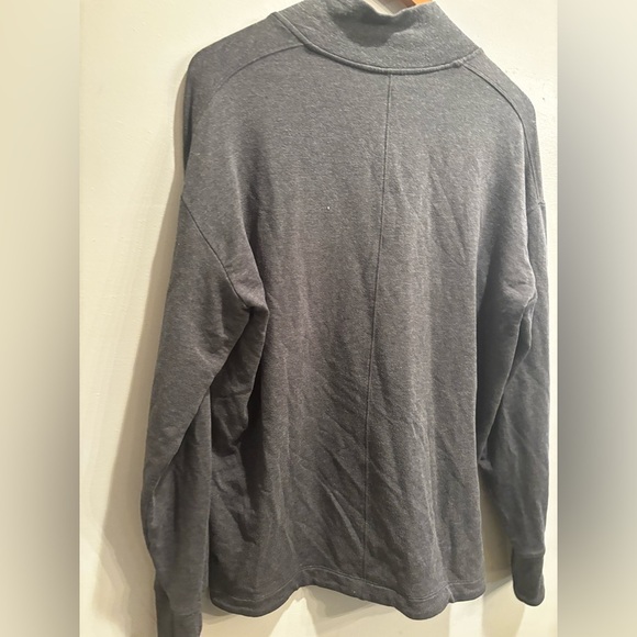 Athleta Charcoal Gray Sweatshirt medium cozy neutral basic fall minimalist - Picture 5 of 12